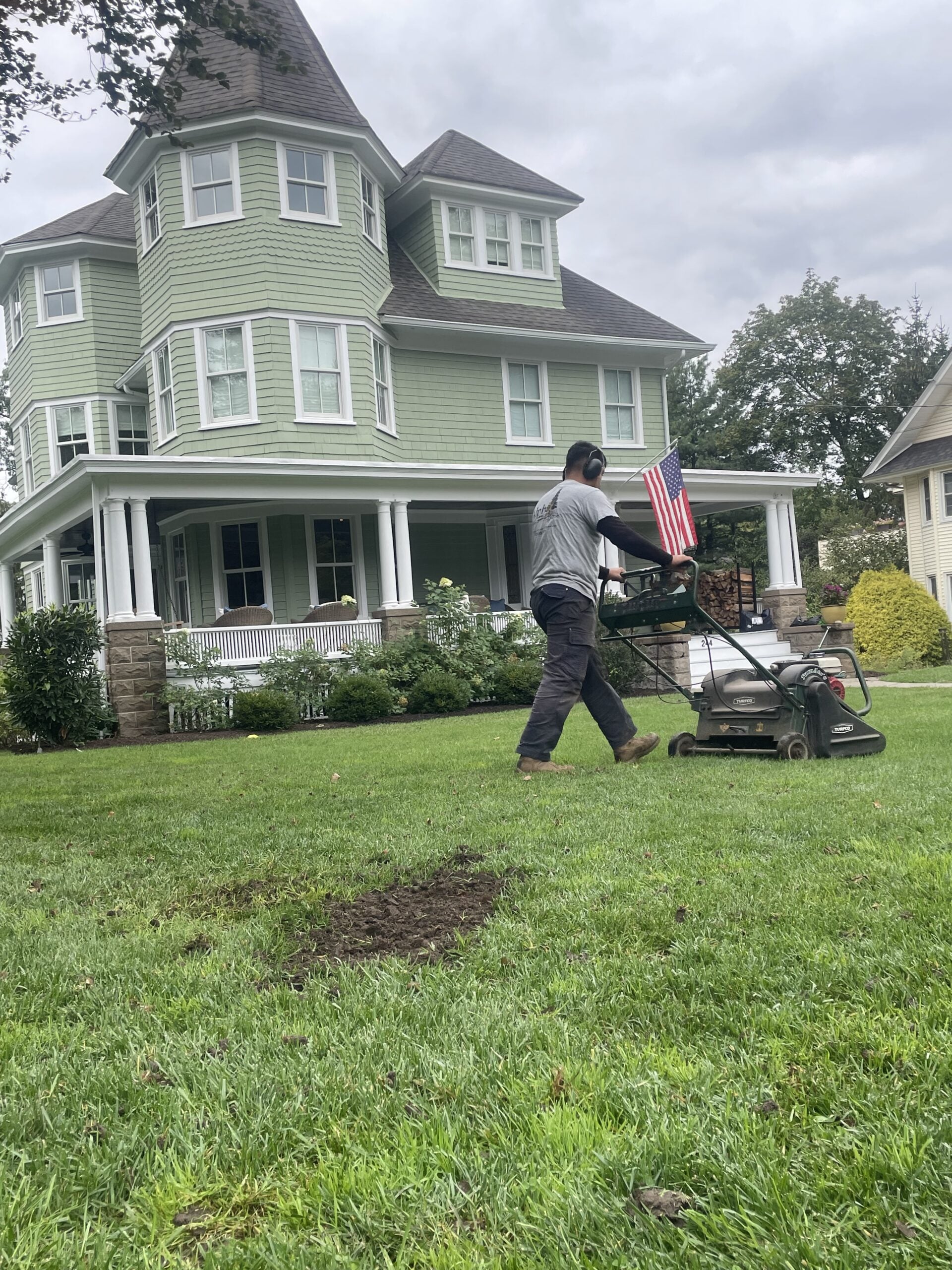 Aeration & overseeding Professional Lawn care & Landscaping Service in Ridgewood, NJ